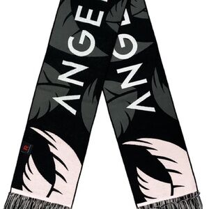 Angel City FC Black and White Scarf with Fringe